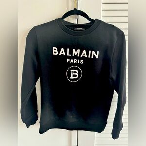 BALMAIN - printed cotton sweatshirt - XS